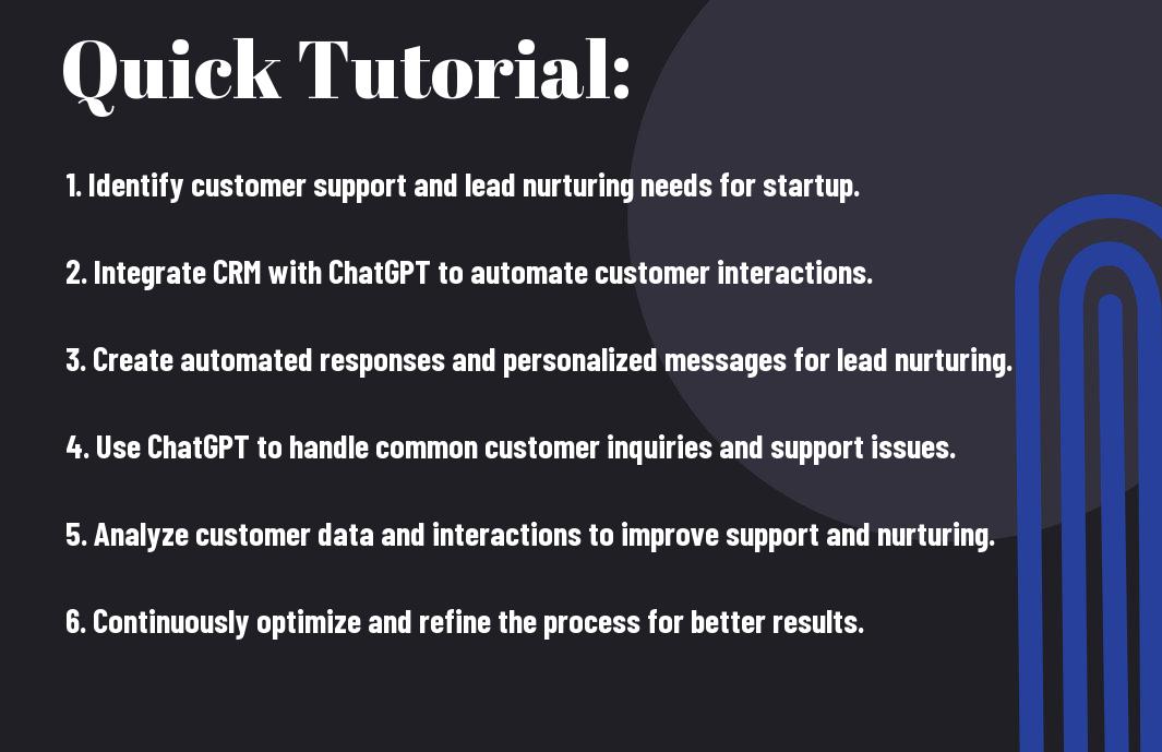 How can startups benefit from using ChatGPT and CRM to automate customer support and lead nurturing?, How can startups benefit from using ChatGPT and CRM to automate customer support and lead nurturing?
