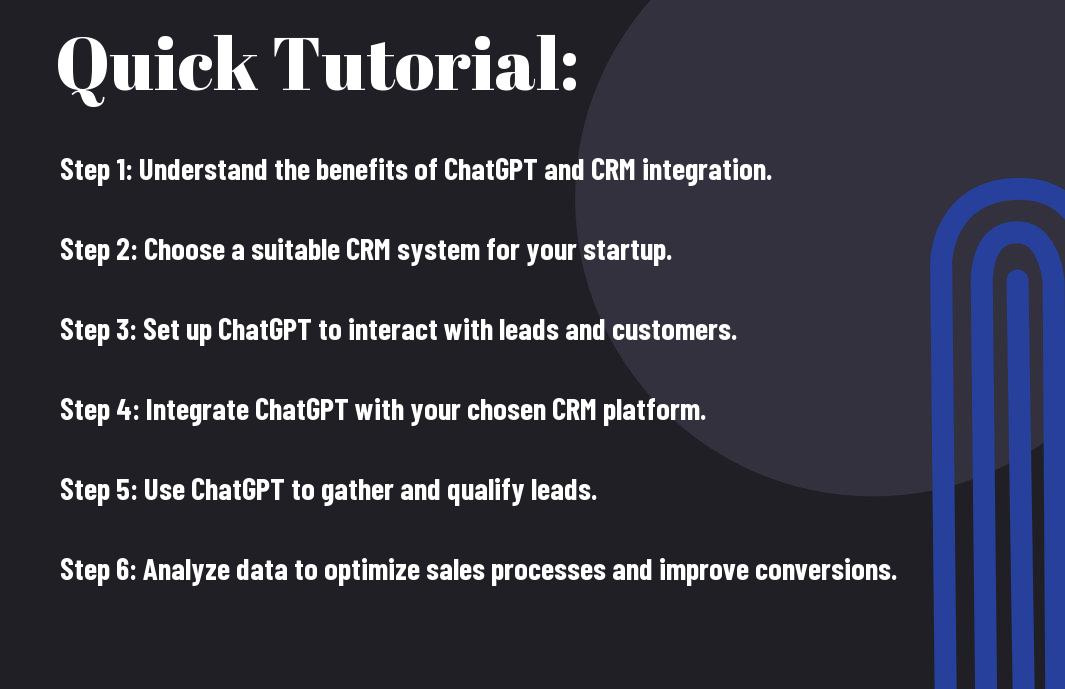 Can ChatGPT and CRM integration help startups streamline sales processes and improve conversion rates?, Can ChatGPT and CRM integration help startups streamline sales processes and improve conversion rates?