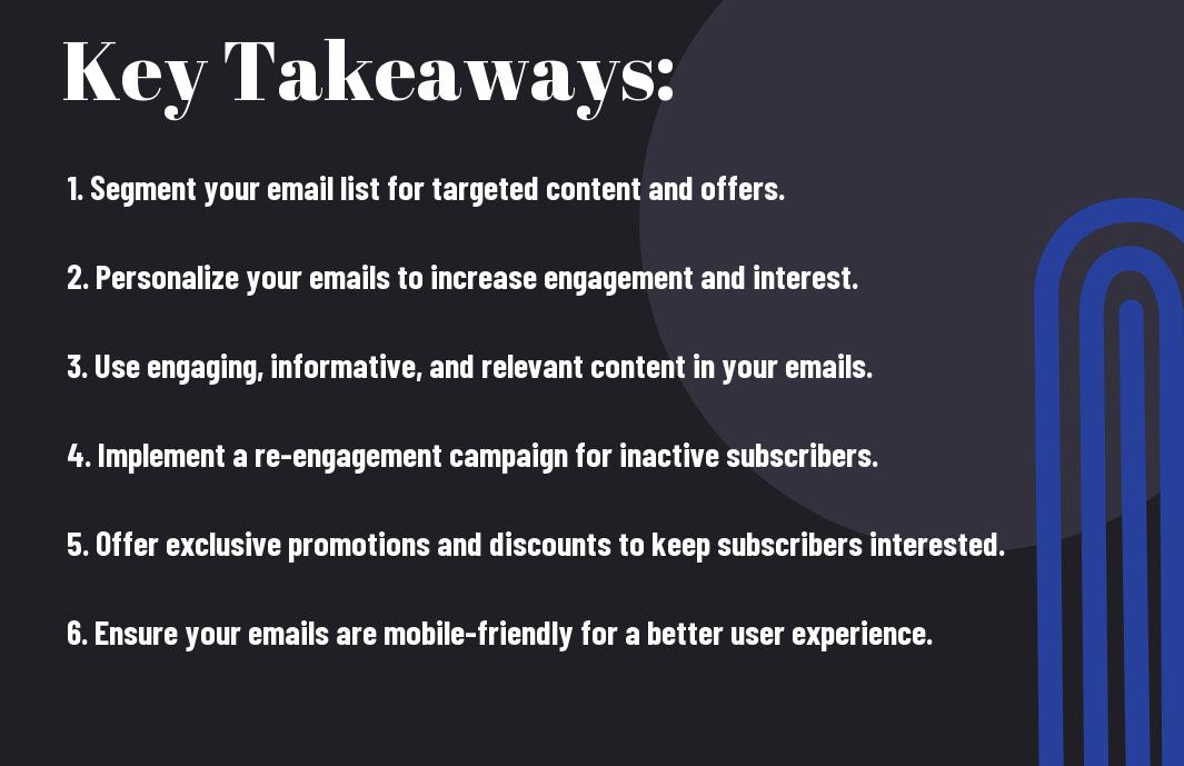 What strategies can you employ to reduce email list churn and boost conversions?, What strategies can you employ to reduce email list churn and boost conversions?